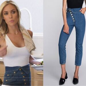 Marissa Webb High Waisted Foldover Jeans size 23